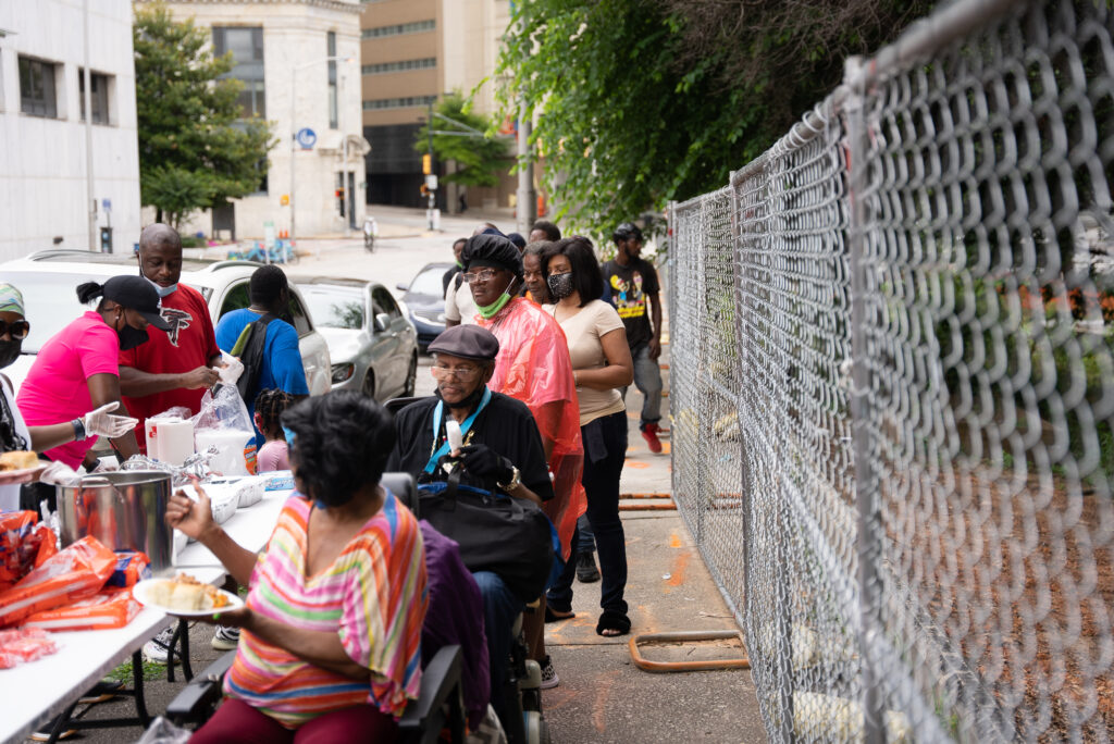 Feeding the homeless in Atlanta
